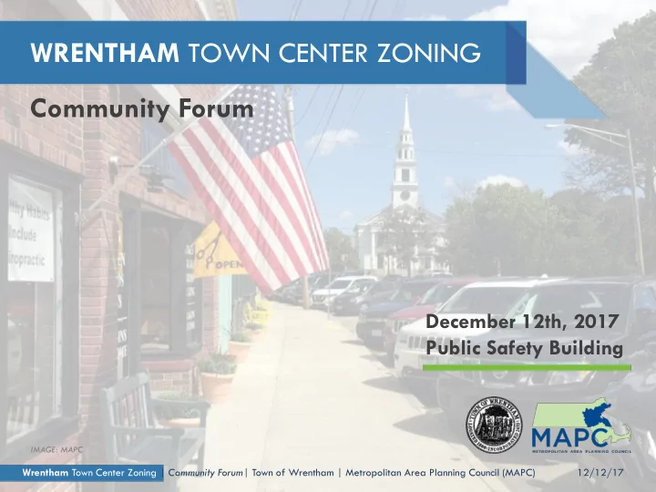wrentham town center zoning