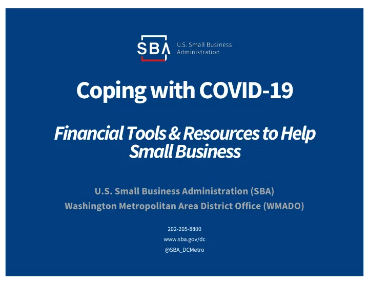 coping with covid 19
