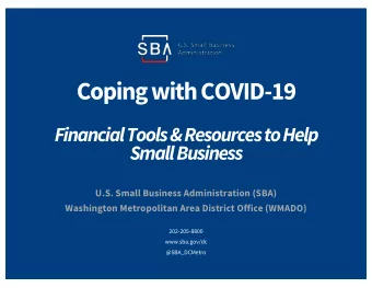 Coping with COVID-19  Financial Tools &amp; Resources to Help  Small Business  U.S. Small Business