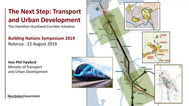 the next step transport and urban development