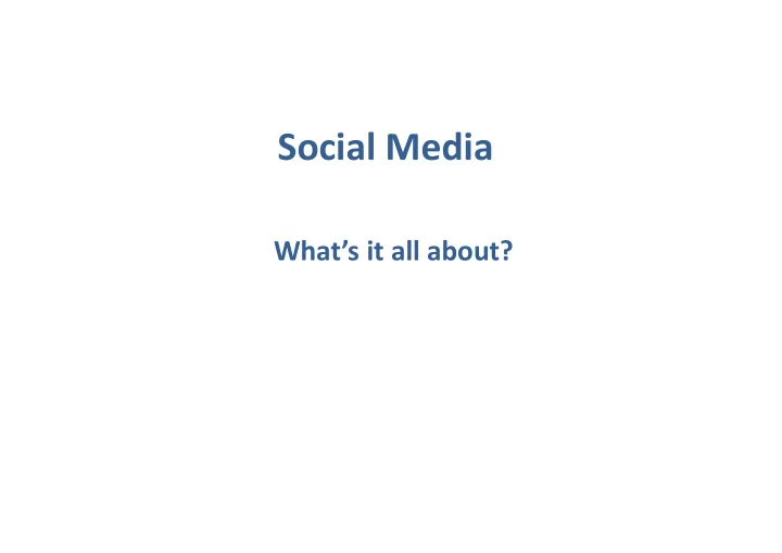 social media