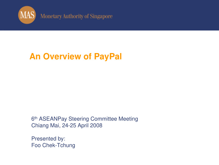 an overview of paypal