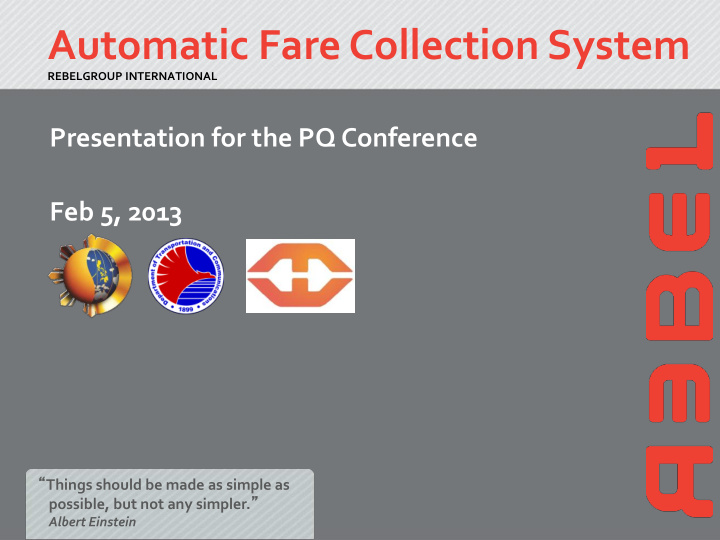 automatic fare collection system