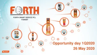 Opportunity day 1Q2020  26 May 2020  1  Agenda  Business Overview and Highlights  Business