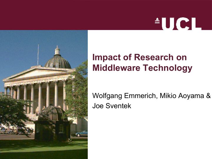 impact of research on middleware technology