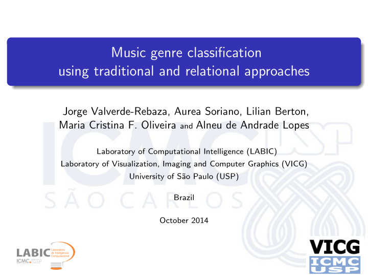 music genre classification using traditional and