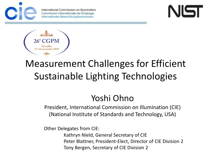 measurement challenges for efficient