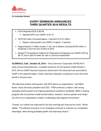 __________________________________________________________________________ For Immediate Release