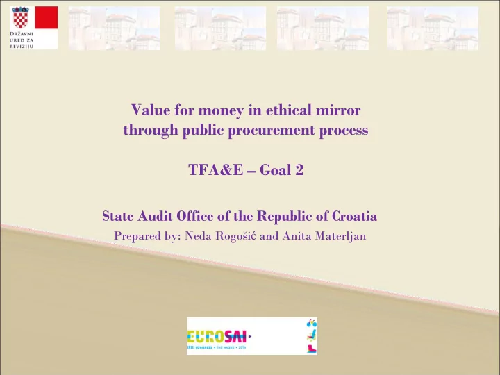 tfa e goal 2 state audit office of the republic of