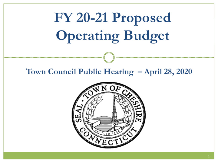 fy 20 21 proposed operating budget