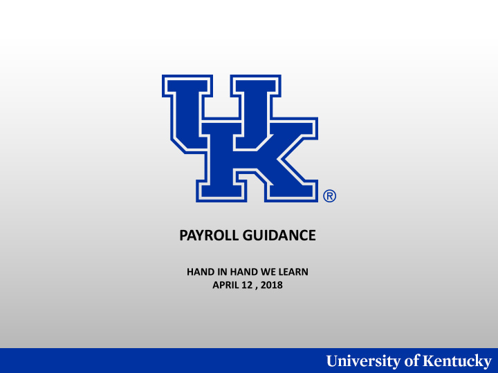 payroll guidance