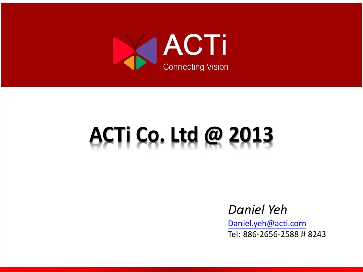 acti co ltd 2013