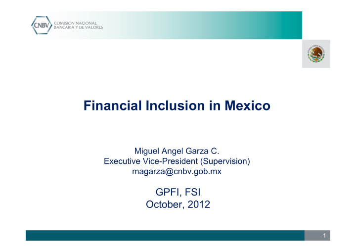 financial inclusion in mexico