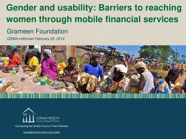 women through mobile financial services