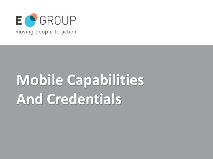mobile capabilities
