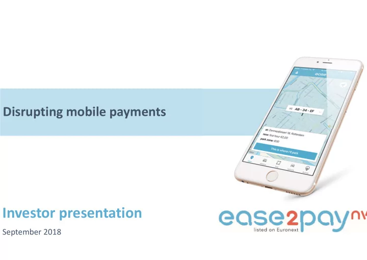 investor presentation