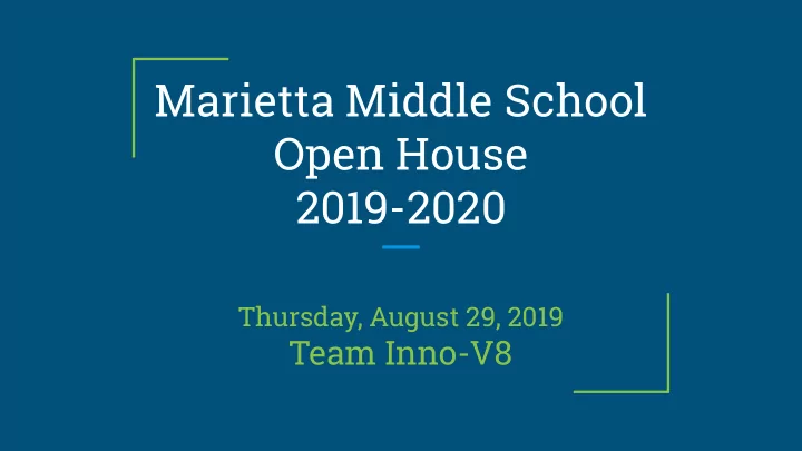 marietta middle school open house 2019 2020