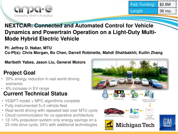 mode hybrid electric vehicle