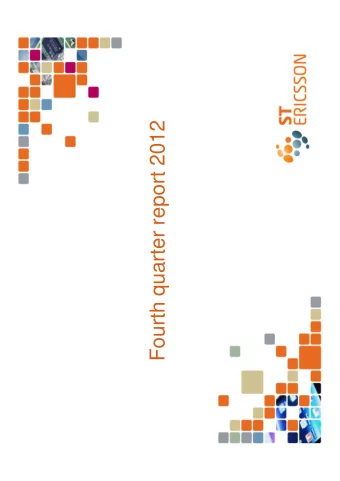 Fourth quarter report 2012  Fourth quarter report 2012  Fabrizio Rossini  Head of investor