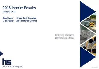 2018 In  Interim Results  Half Year Results  Six Months Ended 30 June 2015  8  8 Aug  ugust  t 2018