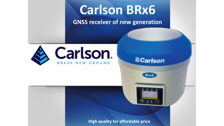 carlson brx6