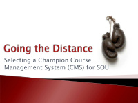 selecting a champion course
