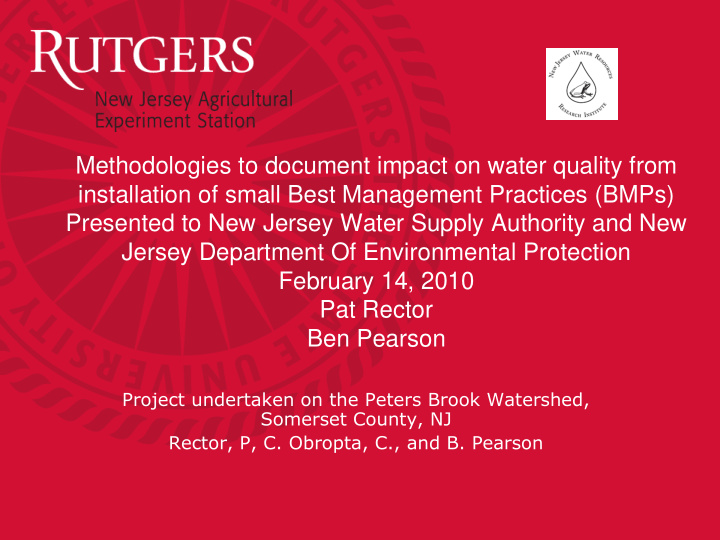 jersey department of environmental protection