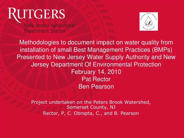 jersey department of environmental protection