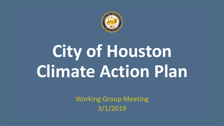 city of houston climate action plan
