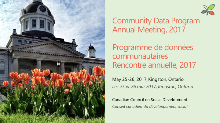community data program annual meeting 2017 programme de