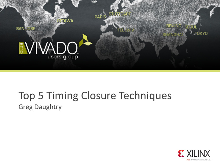 top 5 timing closure techniques