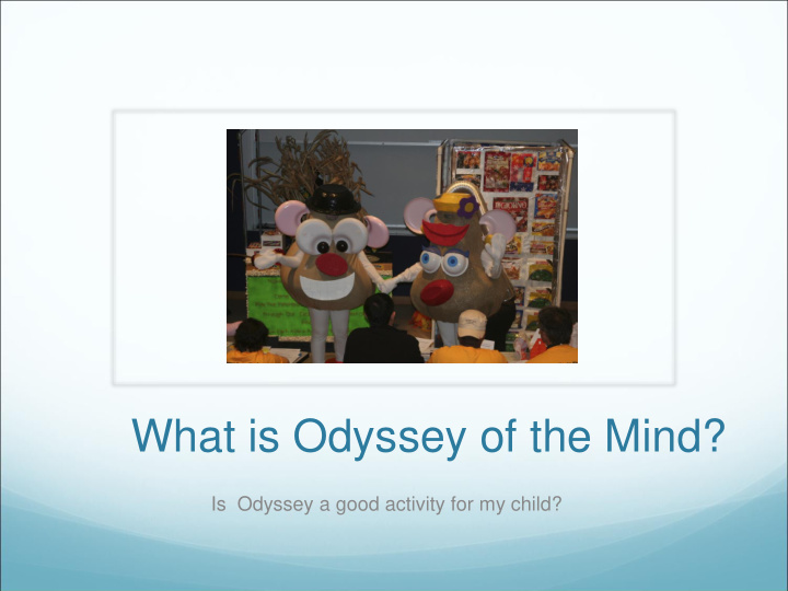 what is odyssey of the mind