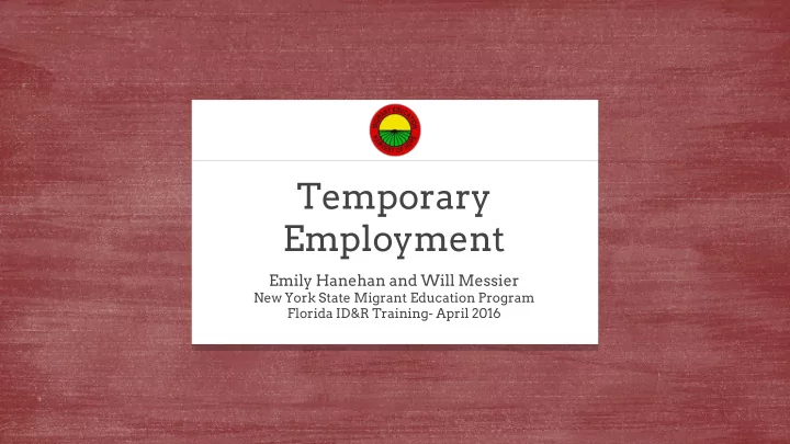 temporary