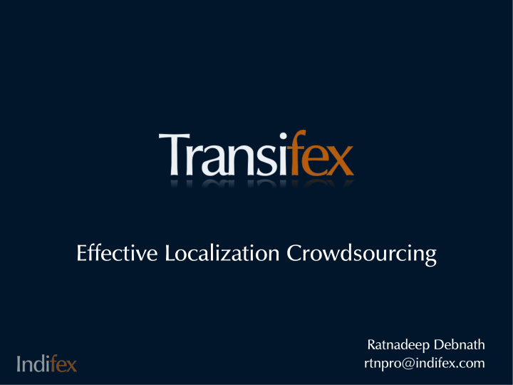 effective localization crowdsourcing
