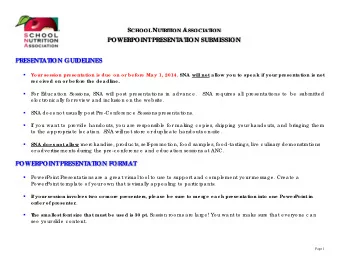 ION  RIT  POWE  RPOINT  PRE  SE  NT  AT ION SUBMISSION  PRE  SE  NT  AT ION GUIDE  L  INE  S