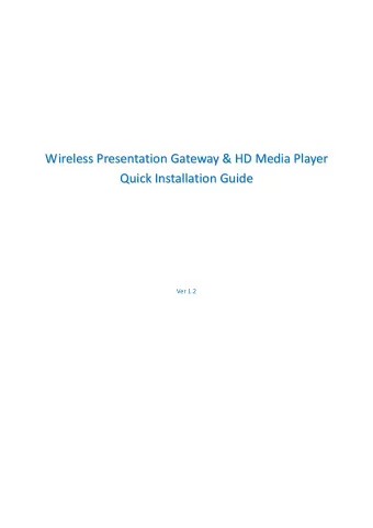 Wi  ir  re  el  le  es  ss  s  P  Pr  re  es  se  en  nt  ta  at  ti  io  on  n  G  Ga  at  te  ew