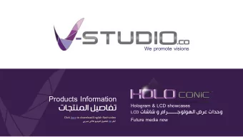 Products Information    Hologram &amp; LCD showcases