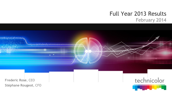 full year 2013 results