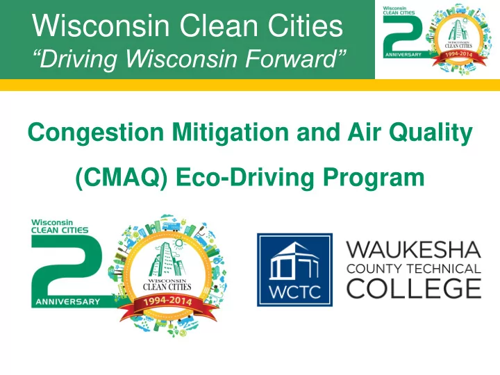 wisconsin clean cities