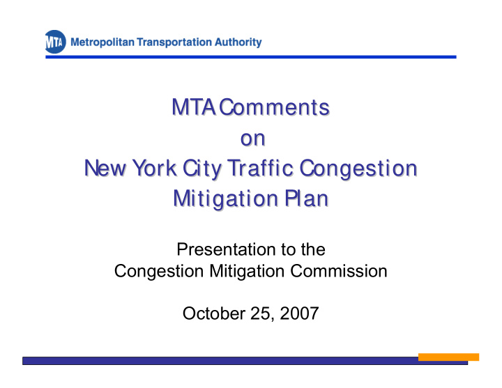 mta comments mta comments on on new york city traffic