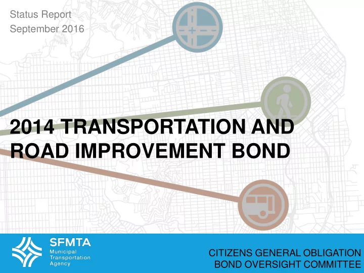 road improvement bond