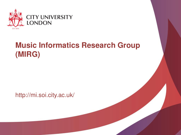 music informatics research group