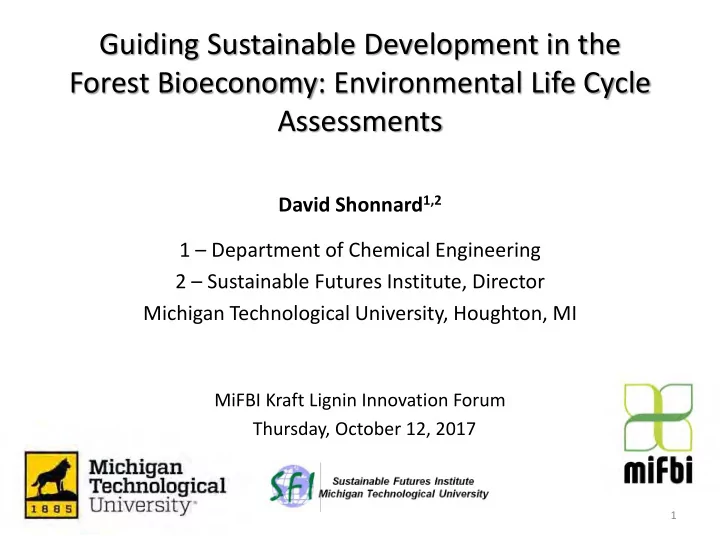guiding sustainable development in the forest bioeconomy