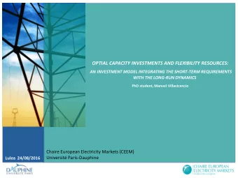 1  Introduction  2  The power system in context  3  Model presentation  4  Simulation results: