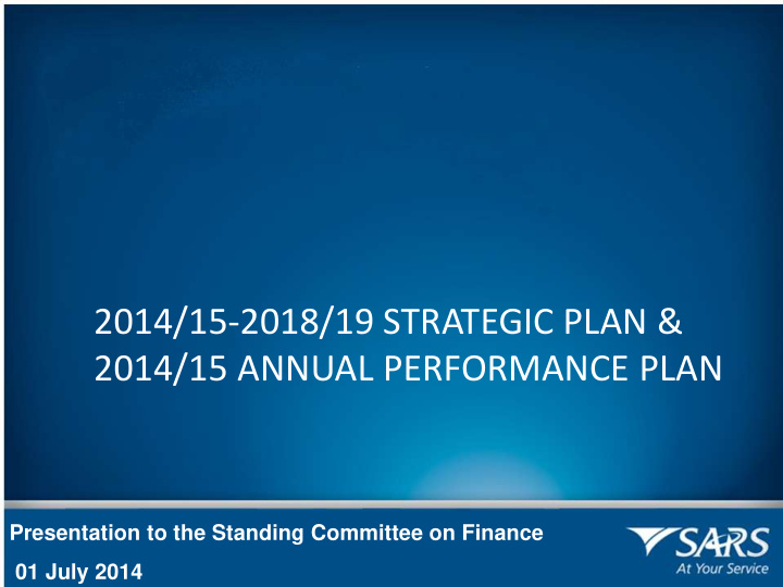 2014 15 2018 19 strategic plan 2014 15 annual performance