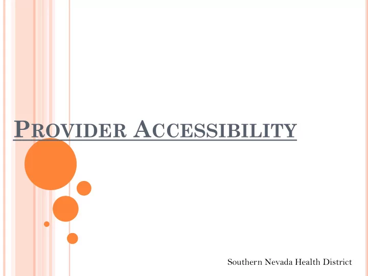 p rovider a ccessibility
