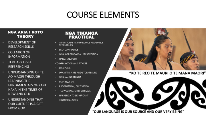 course elements