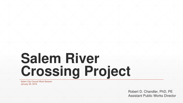 crossing project