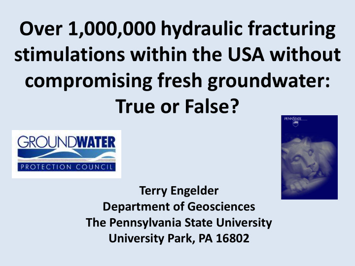 over 1 000 000 hydraulic fracturing stimulations within