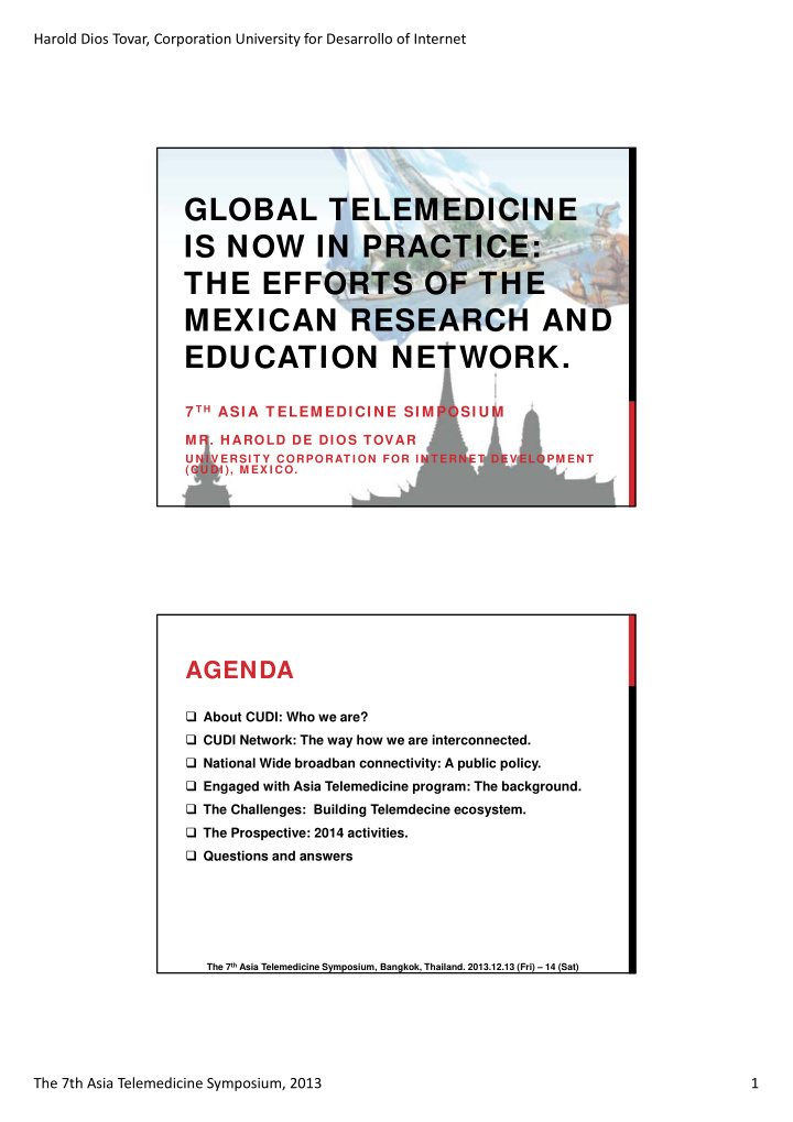 global telemedicine is now in practice the efforts of the